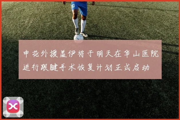 申花外援盖伊将于明天在华山医院进行跟腱手术恢复计划正式启动
